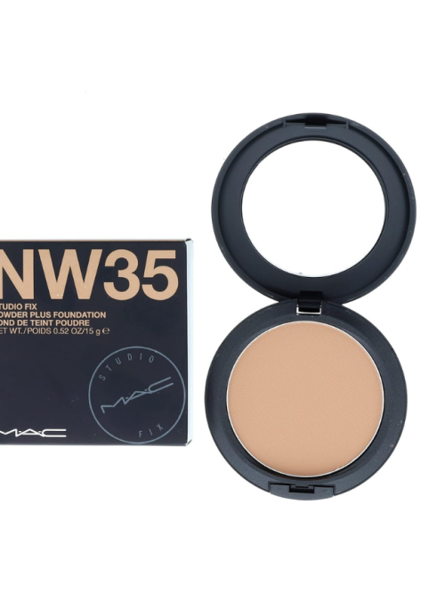 MAC Studio Fix Powder Plus Foundation, NW35, 15g, Matte Finish