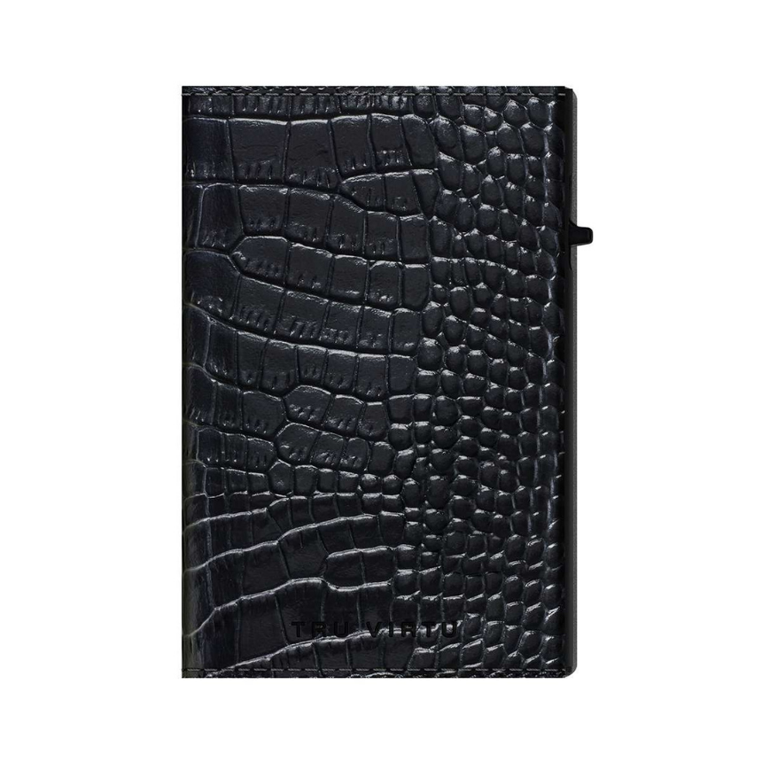 Wallet CLICK & SLIDE Sleek Croco Black/Black - Image 4
