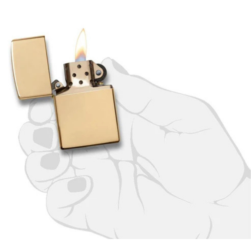 Zippo Armor High Polish Brass Lighter - Image 3