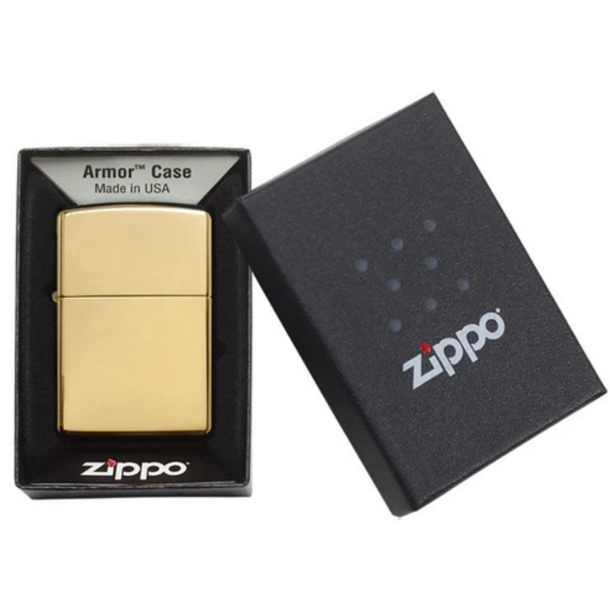 Zippo Armor High Polish Brass Lighter - Image 4
