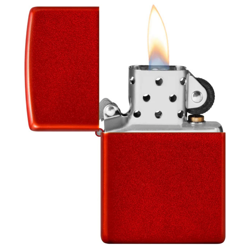 Zippo Regular Metallic Red Windproof Lighter - Image 4