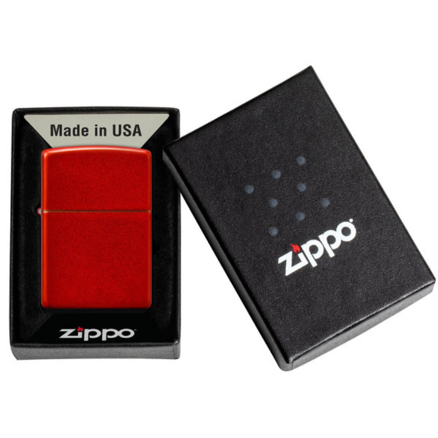 Zippo Regular Metallic Red Windproof Lighter - Image 6