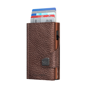 Wallet CLICK & SLIDE Brown Metallic/Brown