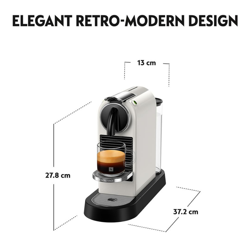 Nespresso CitiZ Coffee Machine White - Image 2