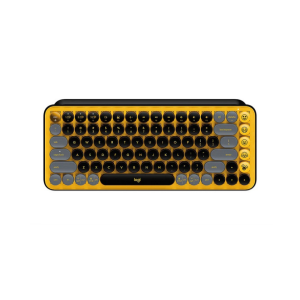 Logitech POP Keys Wireless Mechanical Keyboard Yellow Black