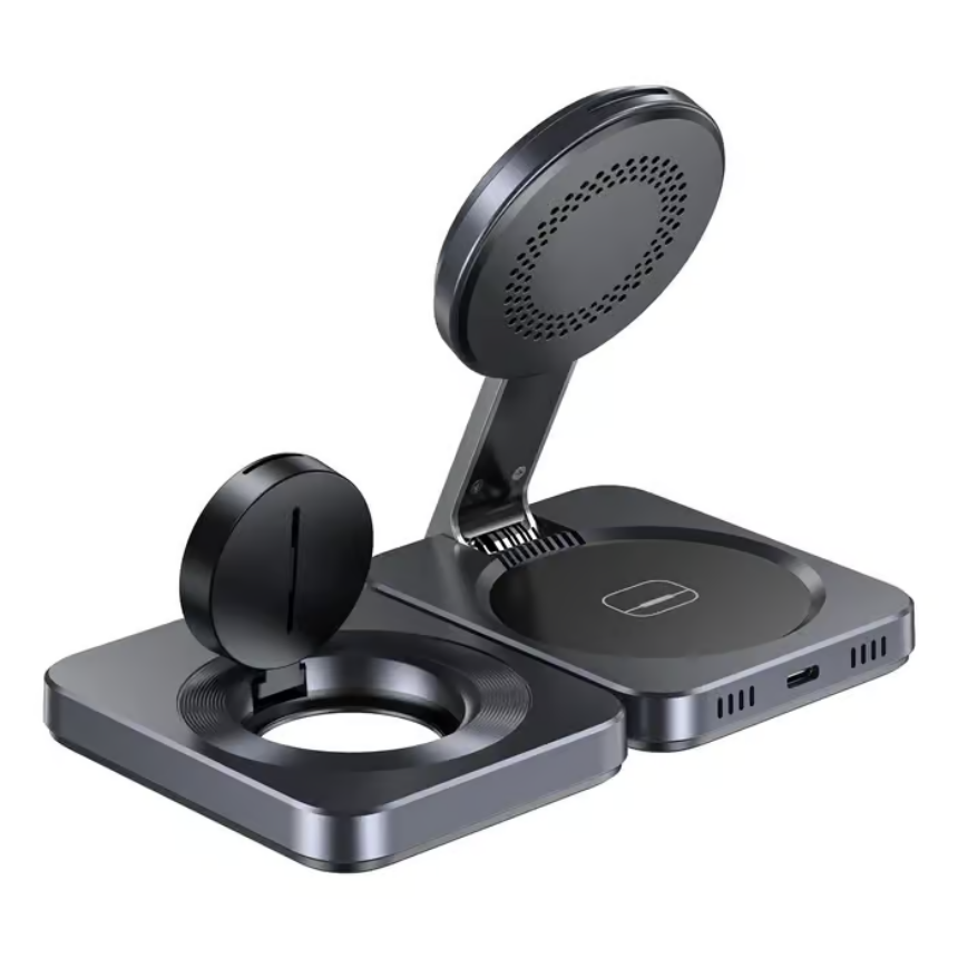 UNITEK Qi2 Foldable 3-in-1 Charging Station 15W MagSafe Wireless Charger for iPhone, Apple Watch & AirPods - Image 8